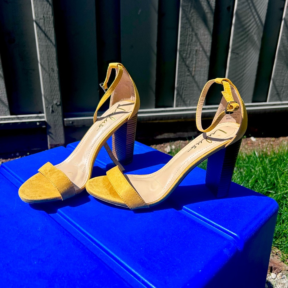Taylor Marigold Suede Heels